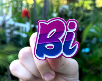 Bi Pride Soft Enamel Pin: Purple, Pink & Blue LGBT Badge
