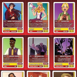 5 cartes à collectionner Tranche de vie | Animés | tranche de vie | Webtoon | Fierté LGBT | Cadeau | Bandes dessinées | Bandes dessinées | Carte | LGBTQIA+ | Mignon | Amusant