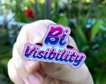 Bi Visibility Enamel Pin: Bisexual Pride LGBTQ+ Badge