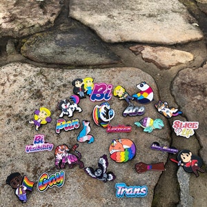 Choose 3 Enamel Pins Bundle | Soft Lapel | LGBT Pin | Transgender | Bisexual | Gay | Asexual | Lesbian | Pansexual | Non-Binary | Animal Pin