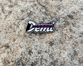 Demisexual Pride Soft Enamel Pin | LGBT+ Demi Flag Colors