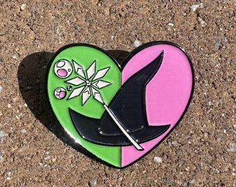 Glinda and the Wicked Witch Soft Enamel Lapel Badge - The Wizard of Oz