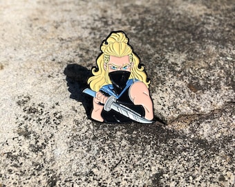 Nightmare Alice Soft Enamel Pin | Ninja Assassin Badge