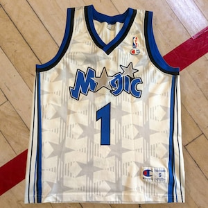 Shaquille O'Neal Autographed Orlando Magic (White Pinstripe #32