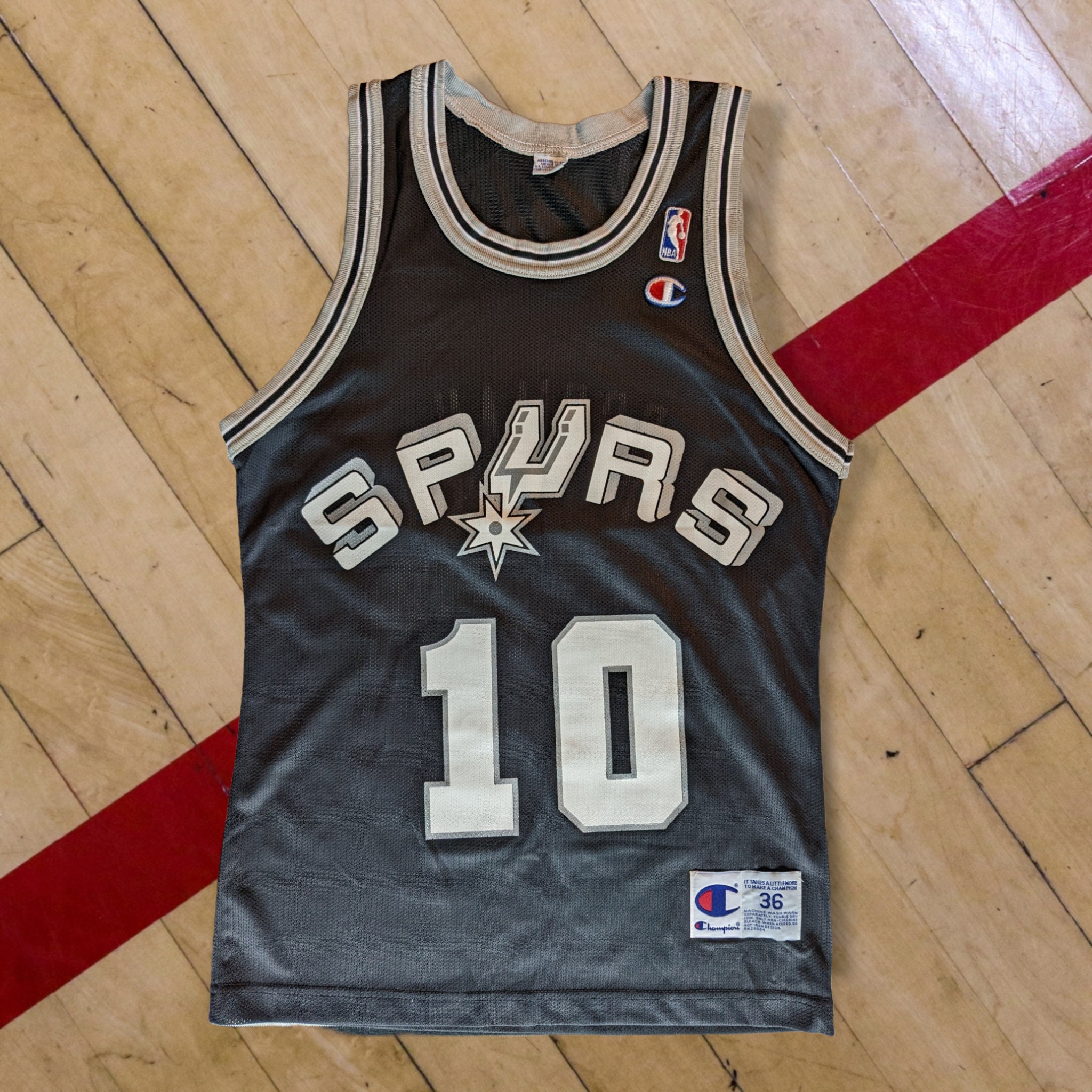 Vintage San Antonio Spurs Anderson Size M10-12 Kids Jersey