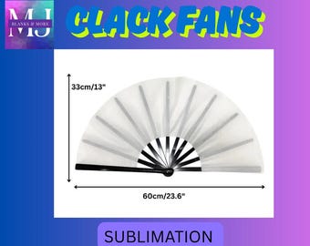 Blank Sublimation Fans | Sublimation Fans | Fast Shipping| Blank Fans | Clack Fans | Ready to ship