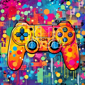 Rainbow Video Gamer 20oz Straight Tumbler Wrap