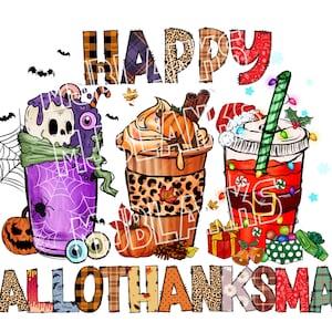 Happy Hallothanksmas PNG