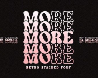 More Stacked  Font