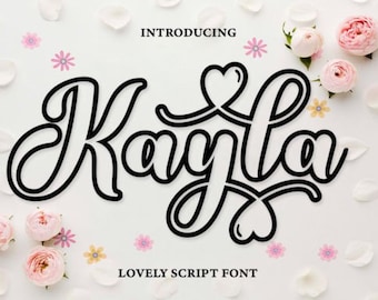 Kayla Outline Font