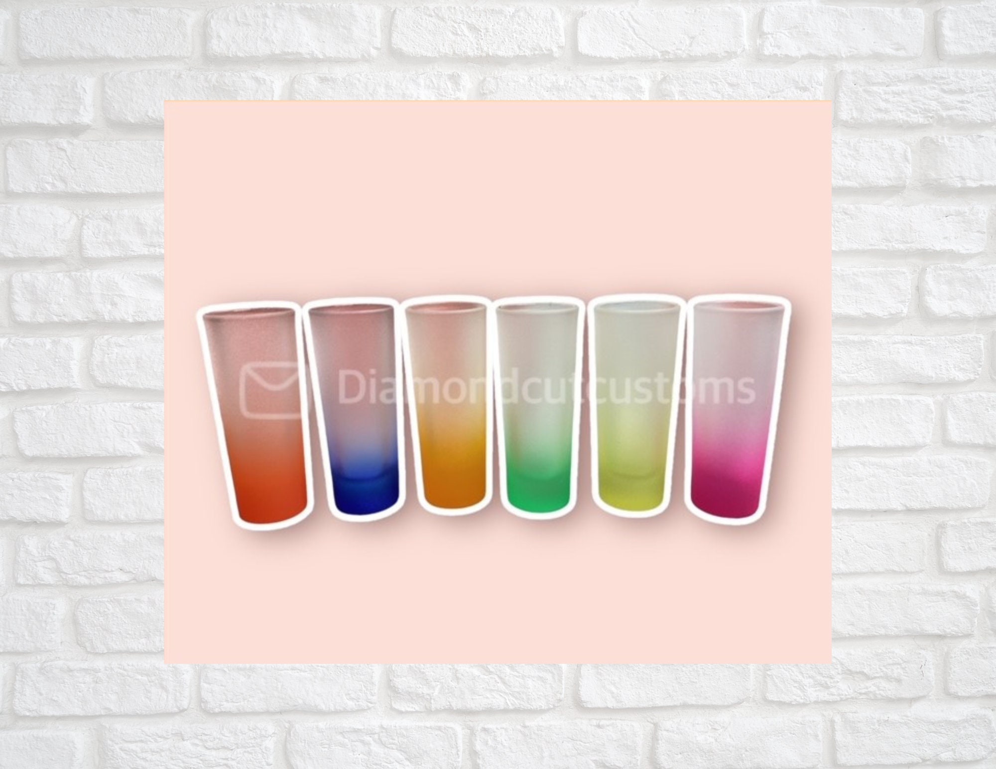 Sublimation Gradient Colored Shot Glass – Vinyl Fun