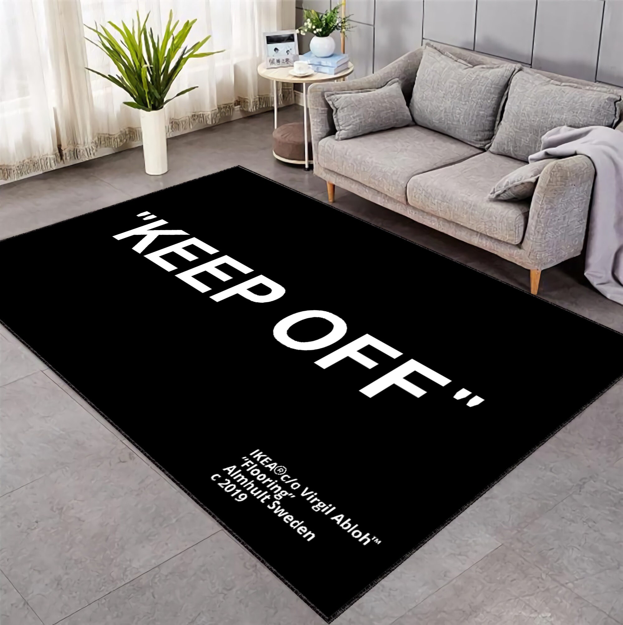 Keep off Rug Black Keep Off Personalized Gift Keepoff Etsy UK