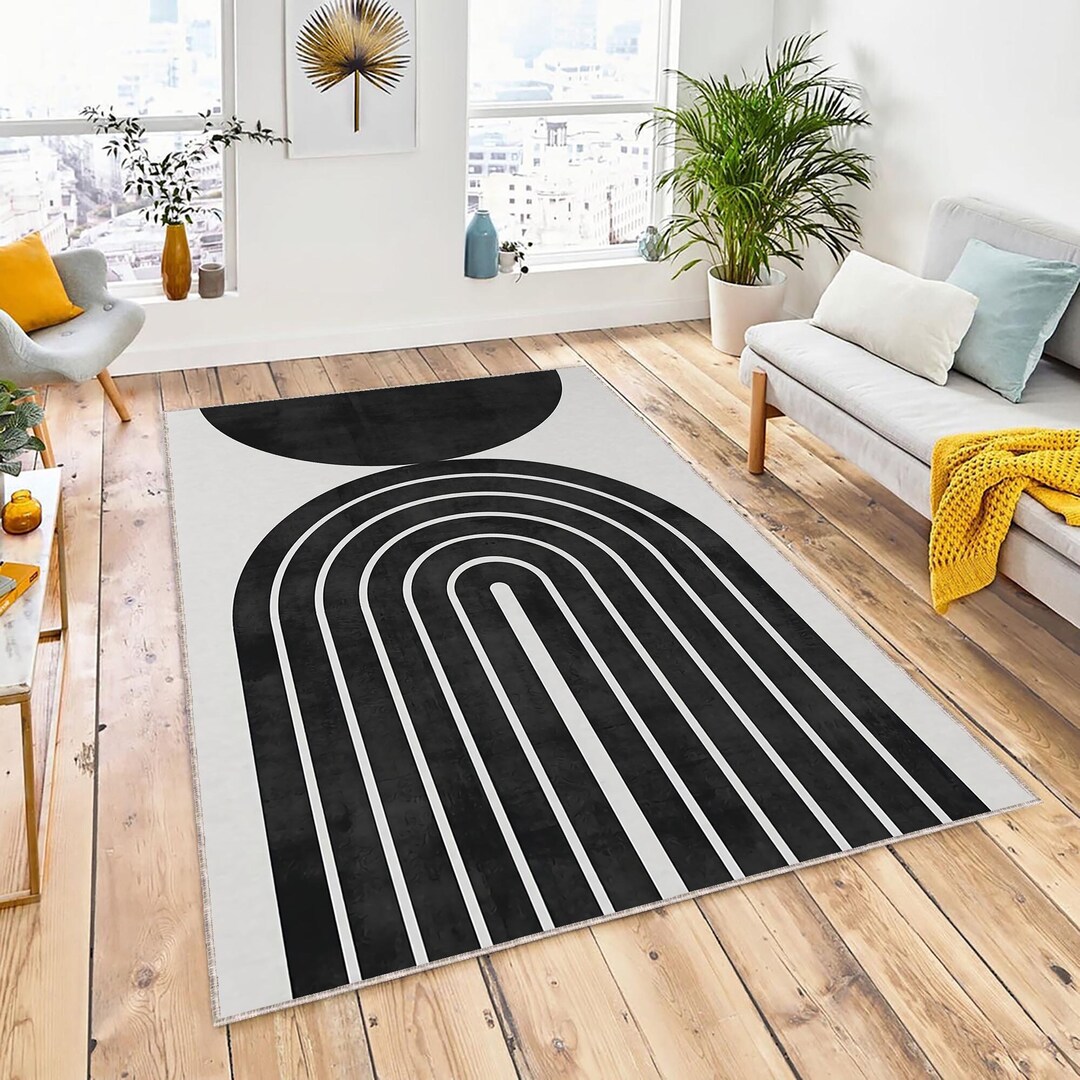 Fashion Rug Abstract Art Fashion Rug Minimalist Abstract Floor Mat - Etsy