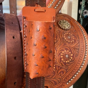 Roping Powder Holder For Western Saddles - Rope Powder Holder -
