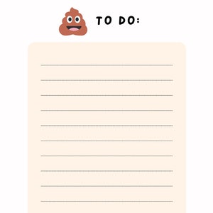 Silly Honest To Do Lists - Digital Download - Printable - Great Co-Worker Gift!