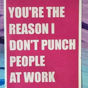 Carte de Saint-Valentin So Punchy pour adulte 5 x 7 po. Humour sarcastique