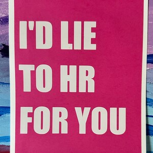 Shhhh HR Carte de Saint-Valentin adulte 5 x 7 po. Humour sarcastique