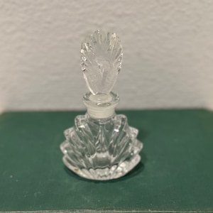 Vintage Cut Lead Crystal Perfume Bottle