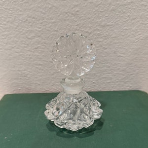 Vintage Lead Cut Crystal Perfume Bottle