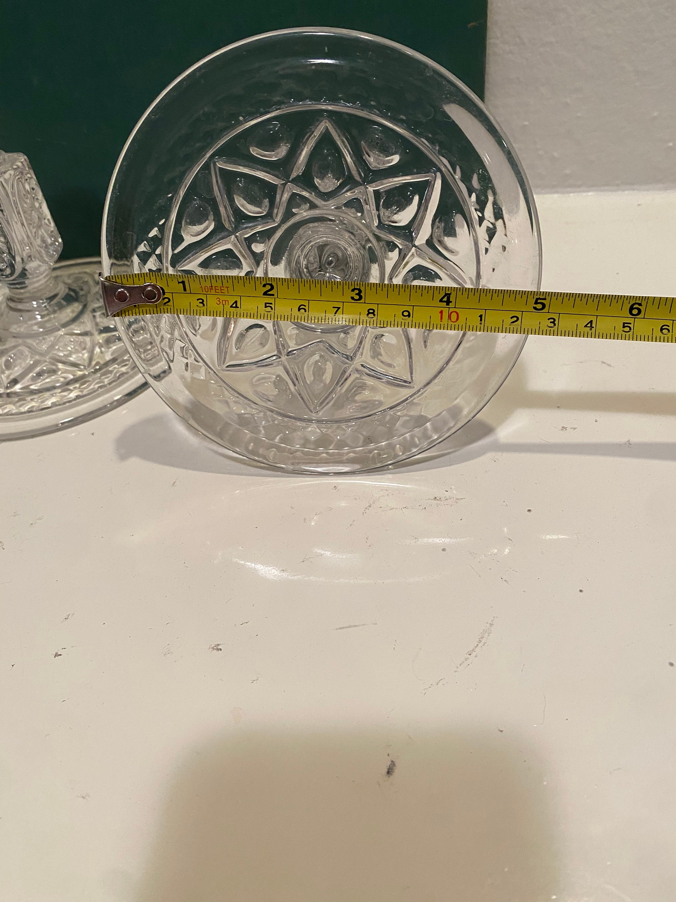 Vintage Pair of Imperial Cape Cod Pressed Glass Candlesticks Etsy