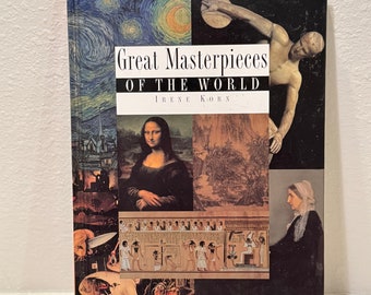 Vintage Great Masterpeices of The World Coffee Table Book, Table Decor, Photography Book, Famous Art