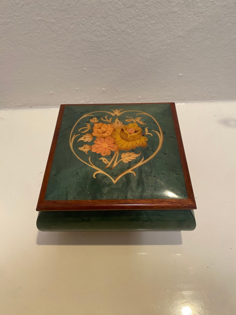 Vintage Reuge Music Jewelry/trinket Box Made in Italy With Etsy