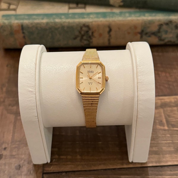 Vintage Gruen Precision Gold Tone Quartz Women’s Wrist Watch- Near Perfect