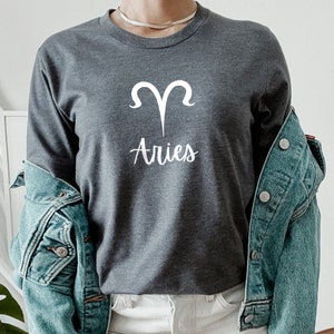Camisa del zodiaco de Aries - Camisa del amante astrológico - Camiseta de astrología de Aries - Camisa del signo de Aries Horocsope - Profesor de astrología - Regalo de cumpleaños de Aries