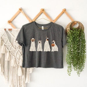 Halloween Dogs Crop Top, Ghost Dogs Crop Top, Pumpkin Gift, First Halloween Crop Top, Spooky Dogs Crop Top, Halloween Monster Crop Top, Boo
