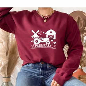 Bauernhof Baby Sweatshirt, Bauernhof Tiere Geschenk, Schaf Geschenk, Traktor Sweatshirt, lokale Farm Sweatshirt, Homestaeder Sweatshirt, Mais Sweatshirt