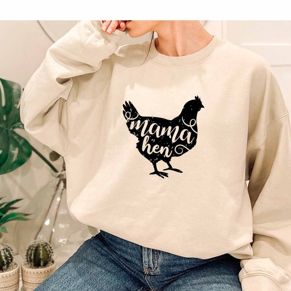 Mama Hen Sweatshirt, Corn Sweatshirt, Chicken Sweatshirt, Agriculture Gift, Equestrian Sweatshirt, Western Sweatshirt, Farmhouse Sweatshirt,