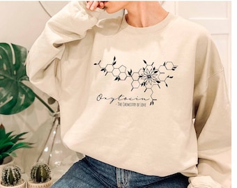 Sudadera de molécula de oxitocina, sudadera de química, sudadera de química de amor, sudadera de amante de la ciencia, sudadera inspiradora