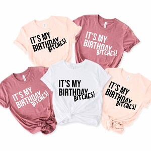 Camicia ragazza di compleanno, camicie di gruppo di compleanno divertenti, camicie di compleanno abbinate, camicie Queen di compleanno, camicia della squadra di compleanno, camicia dell'equipaggio di compleanno