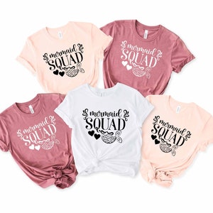 Mermaid Squad Shirt, Birthday Girl Shirt, Birthday Group Shirts, Matching Birthday Shirts, Birthday Queen Shirts,  Birthday Squad Shirts,
