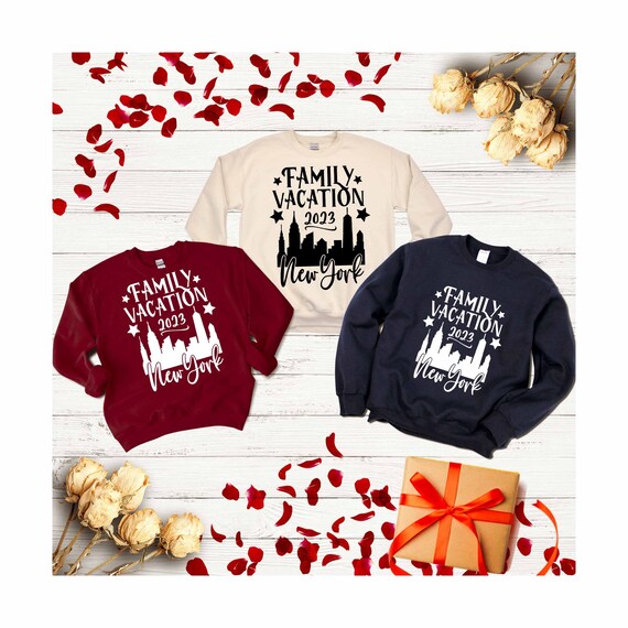 Sudadera de vacaciones familiares, equipo de Nueva York, sudadera