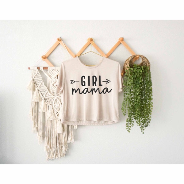 Girl Mama Crop Top, Happy Mother's Day Crop Top, Call Me Mama Gift, Family Matching Gift, Mom And Daughter Gift, Pregnancy Reveal Crop Top