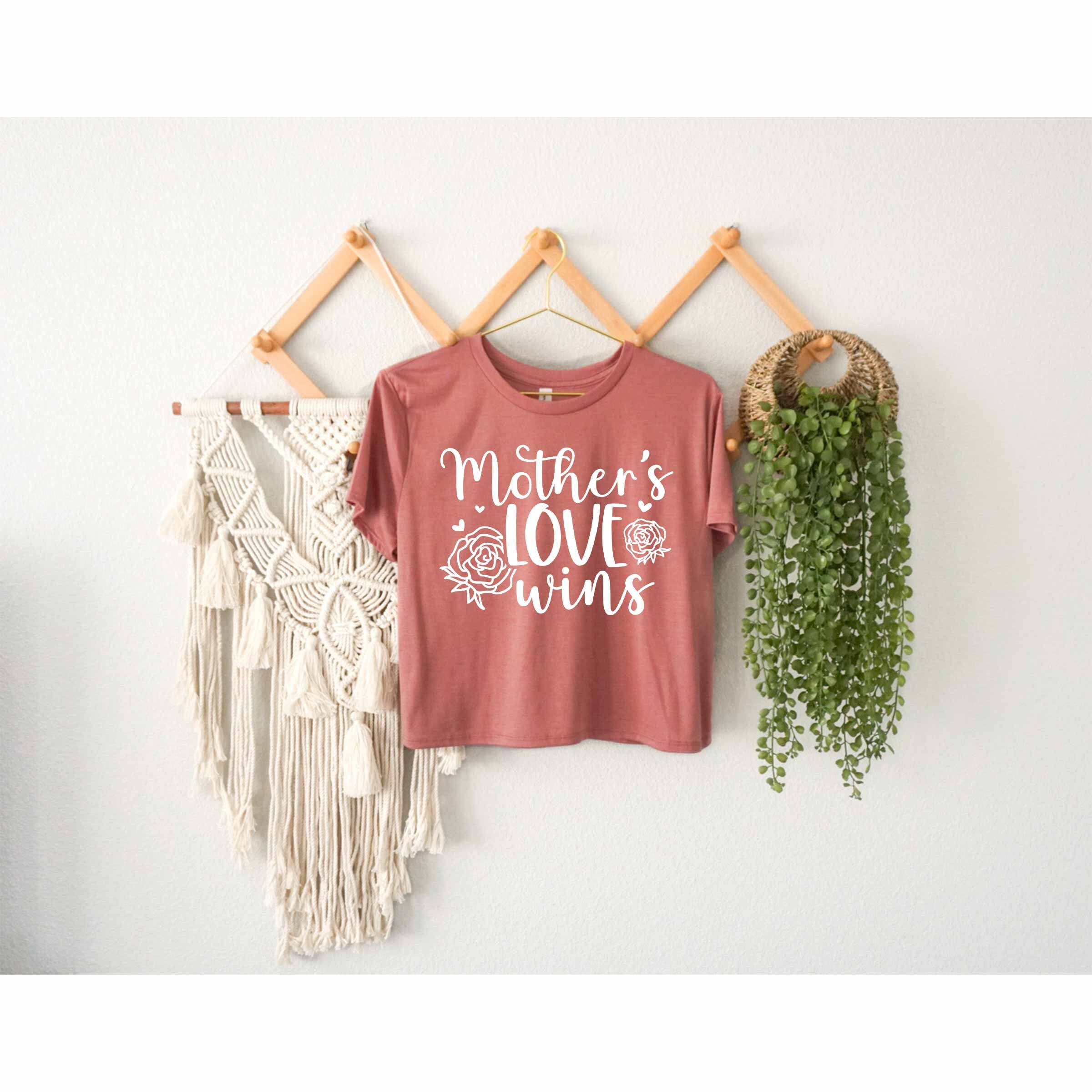 Mother Loves Win Crop Top, My Happy Mom Crop Top, Pregnancy Reveal