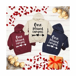 One Blessed Camper Hoodie, Camping Crew Hoodie, Camping Party Hoodie, Explore Gift, Camping Crew Hoodie,Campfire Hoodie,Camping Lover Hoodie