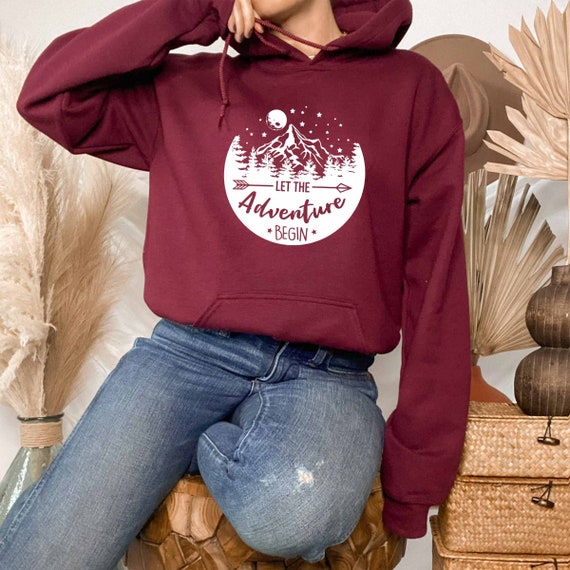 Adventure Begin Hoodie Best Friend Hoodie Summer Fashion Hoodie Family Reunion Gift Adventure Summer Hoodie Girl Adventure Etsy