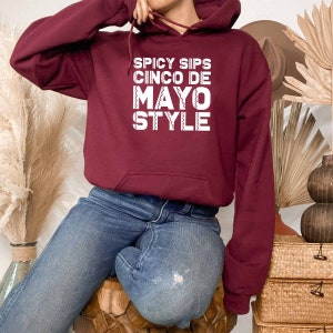 Cinco De Mayo Style Hoodie, Mayas Playera Hoodie, Proud Mexican Gift, Fiesta Squad Hoodie, Taco Lover Hoodie, Mexican Family Hoodie