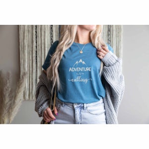 Adventure is Calling Shirt, Camping Crew Shirt, Nature Gift, Family Adventure Shirt, Tent Camping Gift, Wildlife Shirt, Adventure Shirt