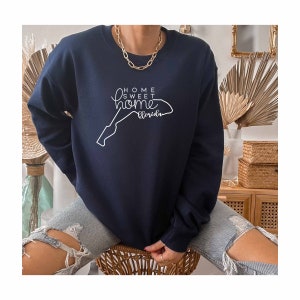 Home Sweet Home Florida-shirt, Florida State-sweatshirt, Florida Home-hoodie, vakantie-shirt, Florida Trip-sweatshirt, Florida Map-hoodie