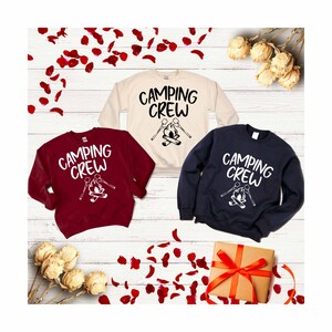 Camping Crew Sweatshirt, Camp Squad Sweatshirt, Campfire Gift, Summer Camp Sweatshirt, Bizarre Adventure Sweatshirt, World Traveler Sweater