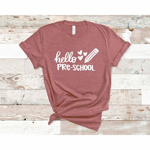 Hallo Vorschule Shirt, Vorschul Shirt, Kleinkind Shirt, Lehrer Leben Geschenk, erster Tag der Vorschule Shirt, Vorschullehrer Shirt
