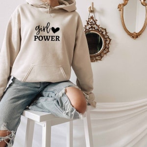 Girl Power Hoodie, Feminist Hoodie, Feminism Hoodie, Positive Hoodie, Protest Hoodie, Gift For Activist, Motivational Gift, Activism Hoodie
