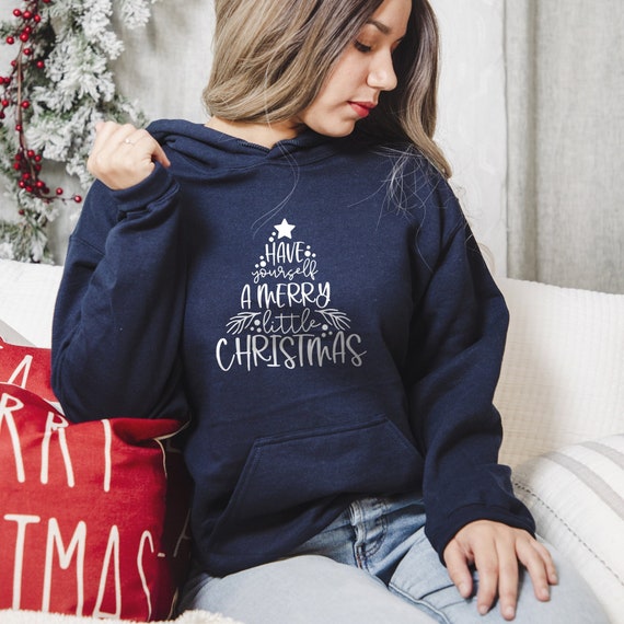 Joyeux petit sweat a capuche de Noel sweat a capuche Christmas Yourself sweat a capuche de