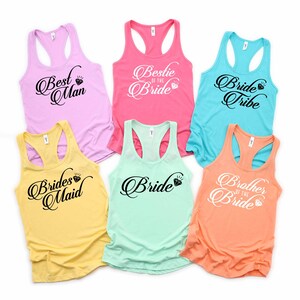 Trauzeuge Tank Top, Bachelorette Party Tank Top, Flitterwochen Tank Top, Braut passende Tank Top, Bräutigam Team Tank Top, Groomsmen Tank Top, Bridal
