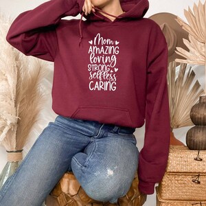 Mom Amazing Loving Hoodie, Mother Life Hoodie, Family Gift, Mummy Hoodie, Gift For Mother, Strong Mom Hoodie, Mom Birthday, Motherhood