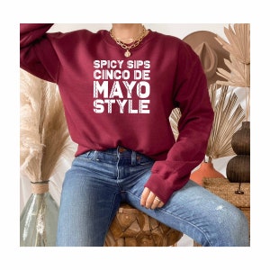 Cinco De Mayo Style Sweatshirt, Mayas Playera Sweatshirt, Proud Mexican Gift, Fiesta Squad Sweatshirt, Taco Lover Sweatshirt, Mexican Family