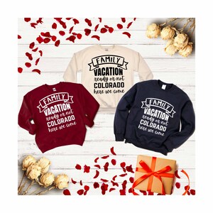 Family Vacation Sweatshirt, Colorado Crew Sweatshirt, Nature Lover Sweatshirt, Travel Colorado Sweatshirt, Colorado Holiday Sweatshirt, Usa
